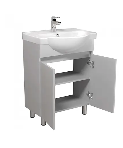 Тумба Мойдодир Temp. 65 з умивальником Freja 65 Білий - фото 3