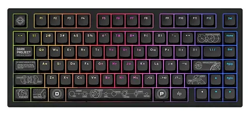 Клавіатура Dark Project ALU81 Terra Nova ENG/UA (DPKB_NOVA_81_ANSI_BLACK_UA) - фото 1