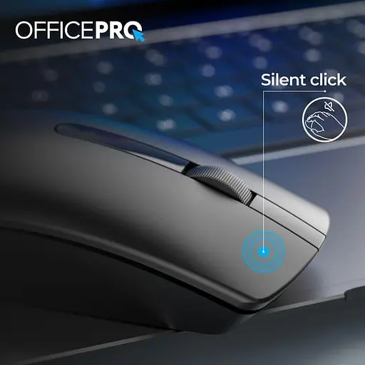 Бездротова миша OfficePro M175B Silent Click Wireless Black (M175B) - фото 8
