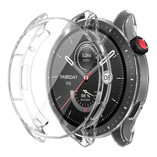 Захисний чохол Tamister для смартгодинника Amazfit GTR4 прозорий - фото 2