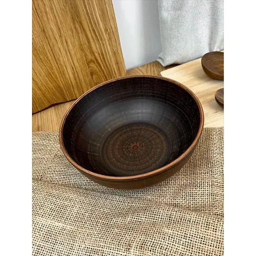 Миска керамическая (глиняная) Гладкая 1 л