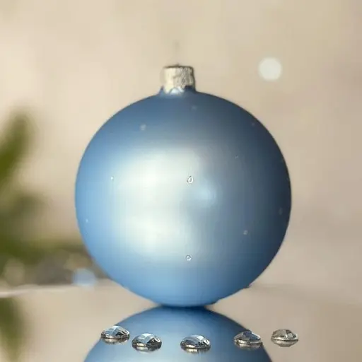 Елочное украшение Санта Шоп Символ 2026 Мечтательный конь голубой стекло (4820001234077) - фото 3