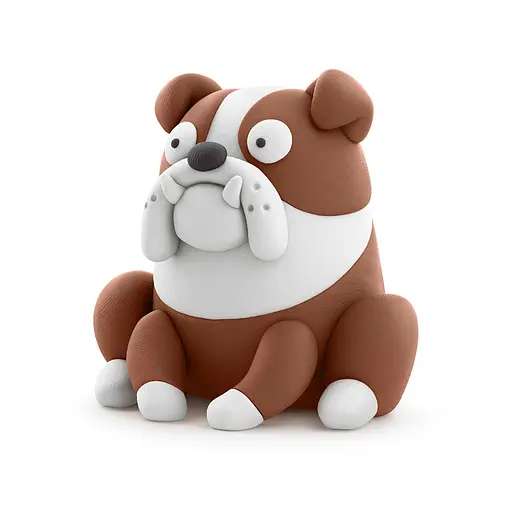 Набір пластиліну що самостійно твердіє Ліпака Собаки-Друзяки Бульдог Гіпно (30148-UA01) - фото 4