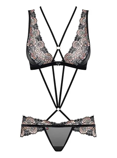 Комплект білизни Obsessive 873-SEA-1 L/XL чорний - фото 4