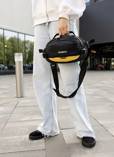 Женская сумка через плечо бананка Sambag Flex Pro 30×17×15 см (85451128) - фото 6