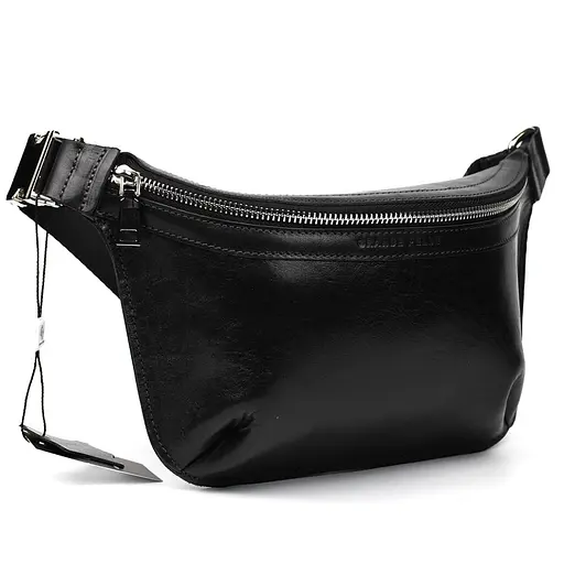 Жіноча шкіряна сумка-бананка GRANDE PELLE 20х15х7 см 000296793 - фото 3