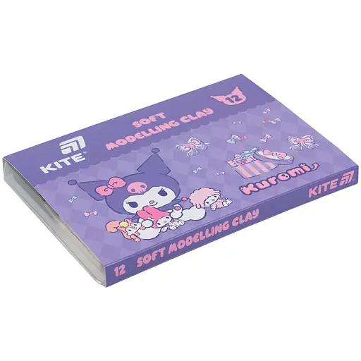 Пластилин восковой Kite Kuromi 12 цветов 240 г (HK24-1086) - фото 2