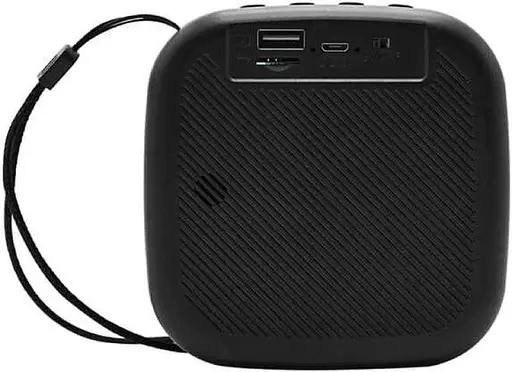 Колонка Bluetooth L011 портативная акустика с насыщенным звуком FM-радио и поддержкой USB microSD и AUX с RGB 5 Вт Черный - фото 2