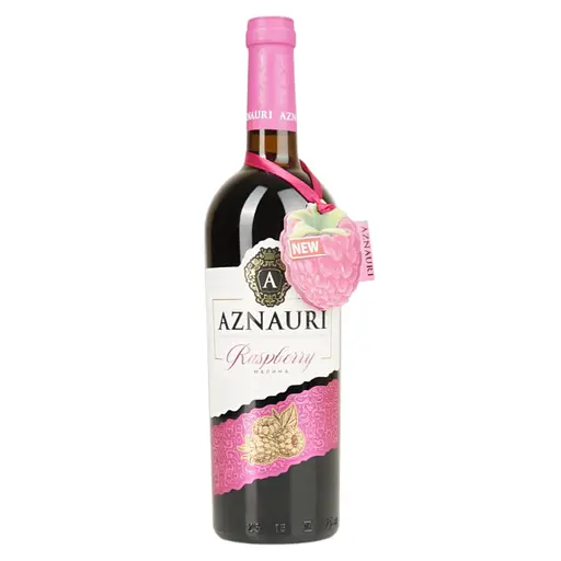 Вино Aznauri Raspberry Малина червоне напівсолодке 0.75 л - фото 1