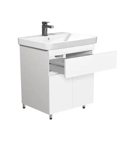 Тумба Мойдодир City White 70 з умивальником Vivace 70 Білий підлогова Білий - фото 6