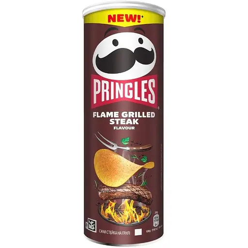 Набір чипсів Pringles Flame Grilled Steak зі смаком стейка на грилі 330 г (165 г x 2 шт.) - фото 2