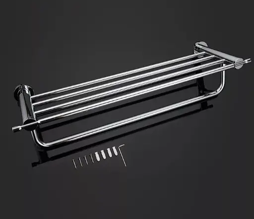 Полиця з тримачем для рушників Gappo хром, 580 мм G1824 - фото 4