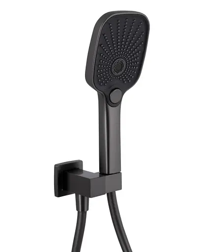 Душевая система универсальная Qtap Gemini Gunmetal Black PVD скрытого монтажа QTGEM114GMB45704 - фото 5