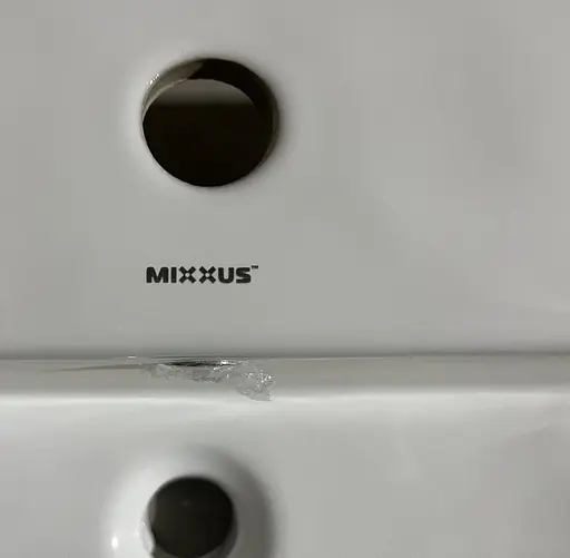 Умивальник меблевий Mixxus Premium Style-1503 800x480x190 мм з отвором під змішувач і переливом MP6500, Білий - фото 8