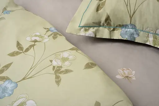 Комплект постільної білизни Євро Elle 200х230 см Flower Olive Grey SOHO pbe0050890 - фото 2