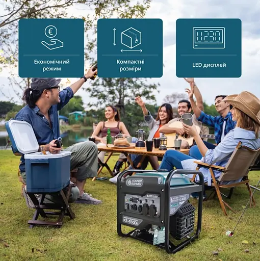 Інверторний генератор Konner&Sohnen 4.2/4.5кВт KS 4500i - фото 14