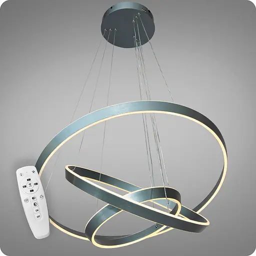 Люстра підвісна 517 Dlight 3color с пультом 260Вт Сірий (01994) - фото 2