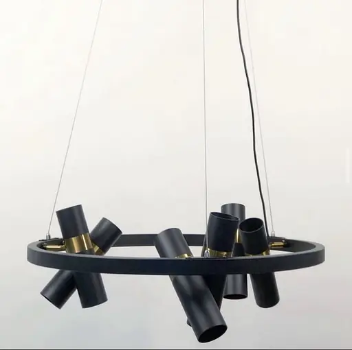 Современная модель светильника Spoor на тросах со спотами Line.F J 063/12 BK - фото 3