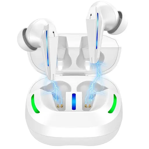 Ігрові бездротові навушники BX16 Gaming TWS білий - фото 1