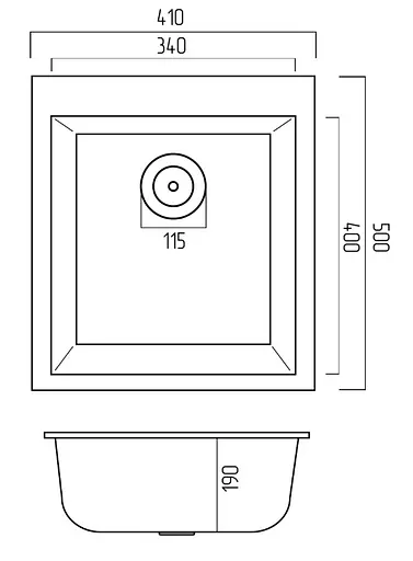 Кухонна мийка Platinum 4150 SOKIL (SP000038341) - фото 5