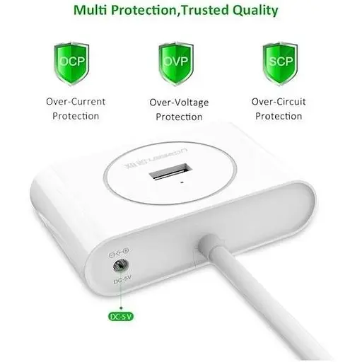 USB-хаб Ugreen CR113 USB to 4-Port USB 3.0 (40850) [52736] - фото 3