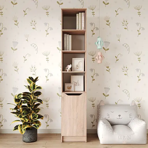 Пенал с открытыми полками 1Д Лилу 40x40x210 см Дуб сонома (MBS-1399) - фото 2