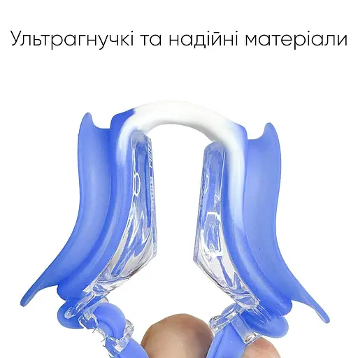 Дитячі окуляри для плавання Renvo Apure Anti-fog JR Синій OSFM (1SG100-0403) - фото 6