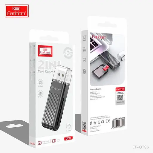 Картридер Earldom ET-OT96 2 в 1 USB - фото 2