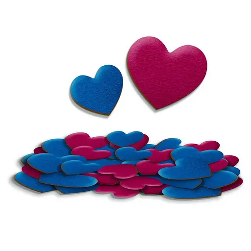 Детский набор мягких наклеек "Сердце" Vladi Toys VT4206-53, 50 наклеек - фото 2