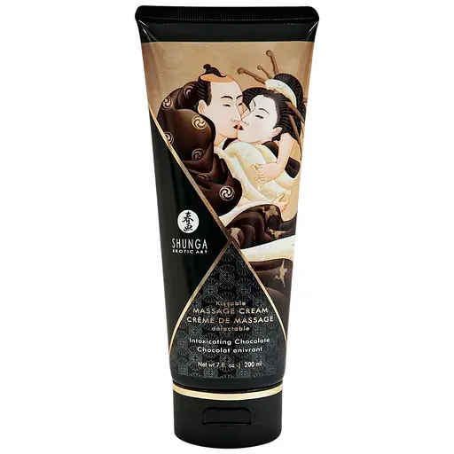 Їстівний масажний крем Shunga Kissable Massage Cream Intoxicating Chocolate 200 мл