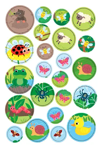 Великі наліпки для малят. Барвистий півник - фото 4