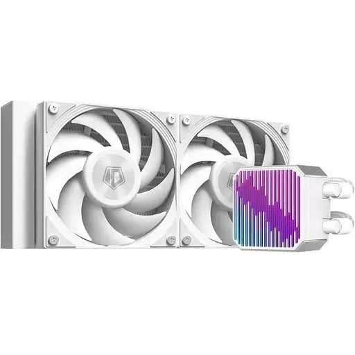 Система рідинного охолодження ID-Cooling DX240 MAX білий Intel: 1851/1700/1200/115x, AMD: AM4/AM5, до 300 Вт, 38 мм товщина - фото 1