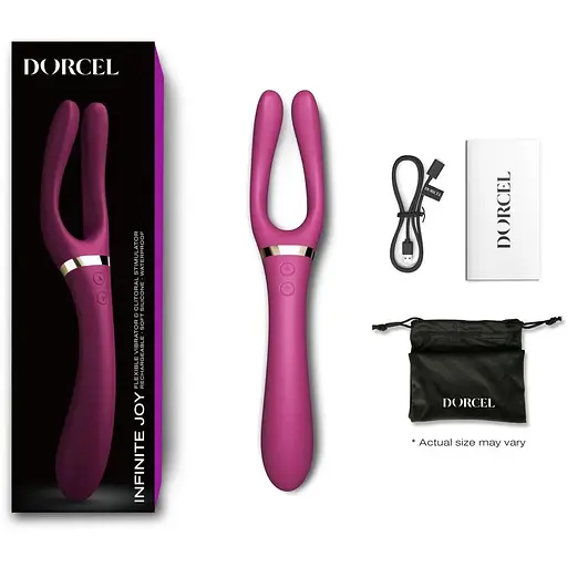 Вибратор-стимулятор Dorcel Infinite Joy Plum многофункциональный унисекс - фото 6