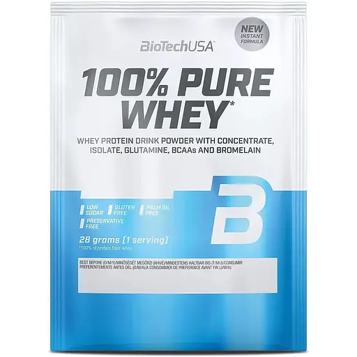 Протеїн BiotechUSA 100% Pure Whey Банан 28 г - фото 1