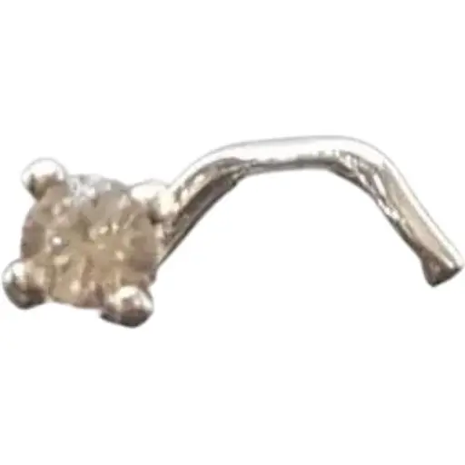 Срібна сережка-пірсинг в ніс Dear. 1017.1С