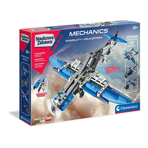 Інтерактивний конструктор 10 в 1 Літаки та вертольоти - Clementoni 60950