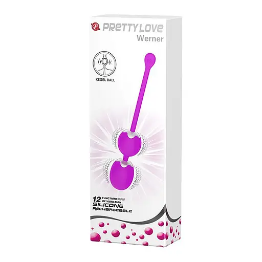 Вагинальные шарики Pretty Love Werner Kegel Ball, 20.5 см, фиолетовый - фото 10