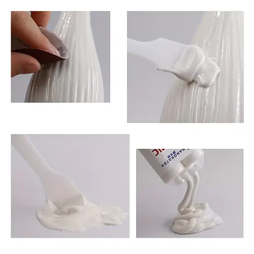 Клей для ремонта раковин, ванн и плитки от керамических трещин, отверстий, царапин, 50 мл, 1 шт - фото 5