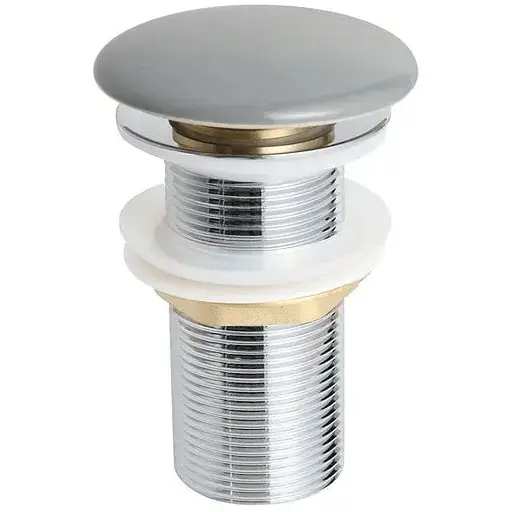 Донний клапан для раковини без переливу Mixxus POP-UP-09 gray автоматичний AC3569, Графит - фото 1