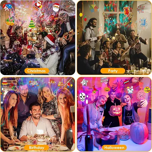 Відкритий проектор на Хелловін з дистанційним керуванням водонепроникний - фото 6