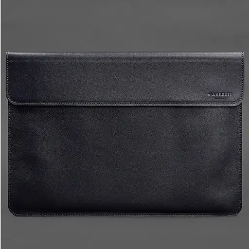 Кожаный чехол-конверт BlankNote на магнитах для MacBook Air 15 (2023) Темно-синий - фото 2