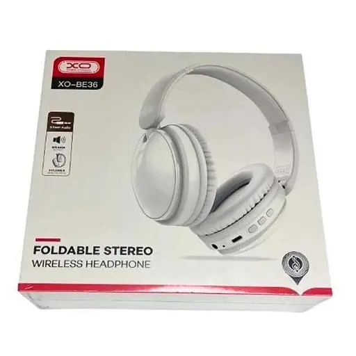 Наушники беспроводные XO BE36 Bluetooth накладные белые (6920680831890) - фото 4