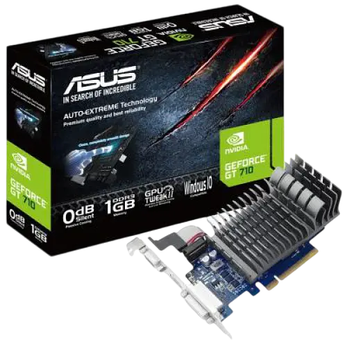 Видеокарта GeForce GT 710 2GB Asus Evo D5 (GT710-SL-2GD5-BRK-EVO)