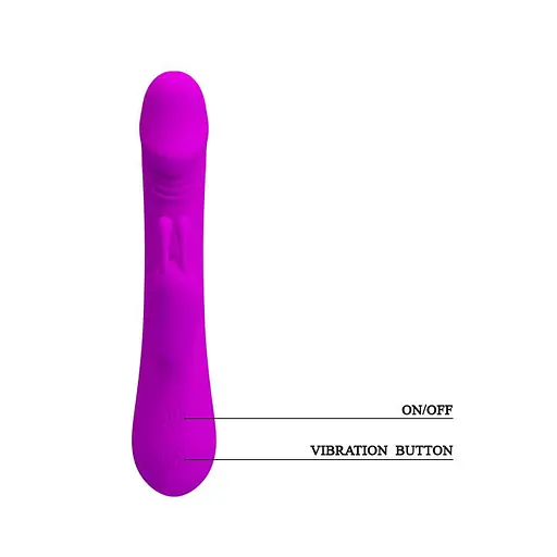 Вибратор-кролик Pretty Love Robert 21 см фиолетовый - фото 8