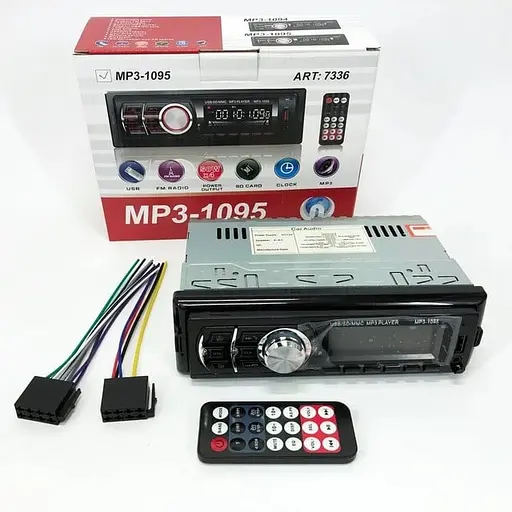 Автомагнитола MP3 1095 BT 1DIN с Bluetooth и LED-дисплеем - фото 2