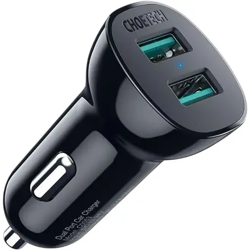 Автомобильное зарядное устройство Choetech C0051 36W QC3.0 (2USBx2.4A) (C0051-V5) - фото 2