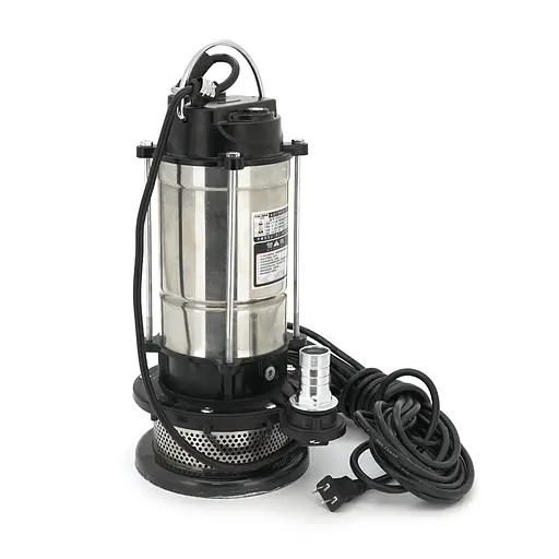 Занурювальний насос 750W 220V до 3 м³/год підйом до 20 м 25 мм нержавіюча сталь 400х230х230 мм 6,8 кг. + перехідник - фото 1