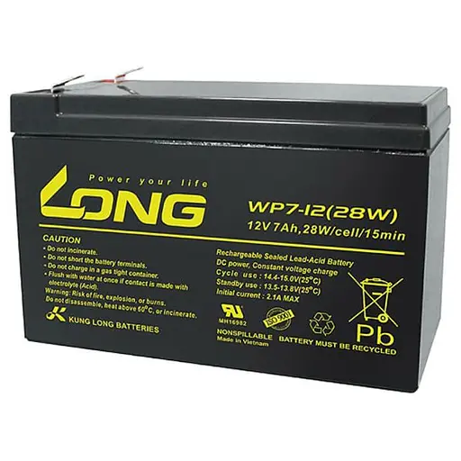 Акумуляторна батарея для ДБЖ Long AGM VRLA 12 V / 7 А*ч (WP7-12(28W)) - фото 1