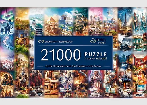 Пазл Trefl Бесконечная коллекция: Развитие планеты 21000 эл. (81040) - фото 3