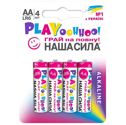 Батарейки Наша Сила Play AA (LR6) 4 шт. - фото 1